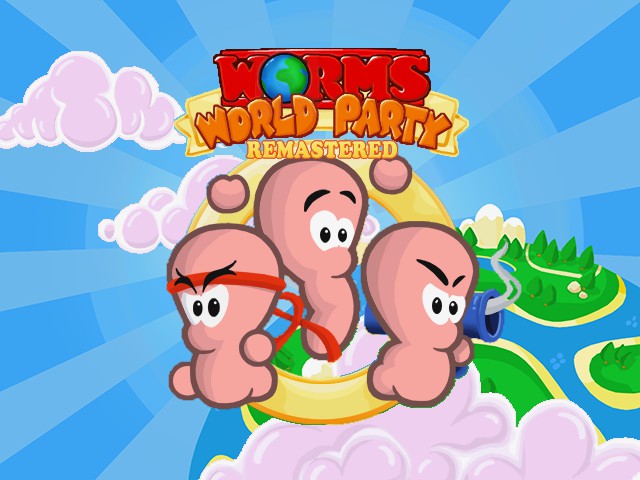 Worms World Party Remastered's title screen