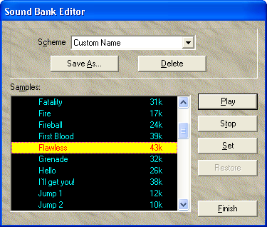 SoundBank Editor screenshot