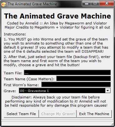 Animated Grave Machine screenshot