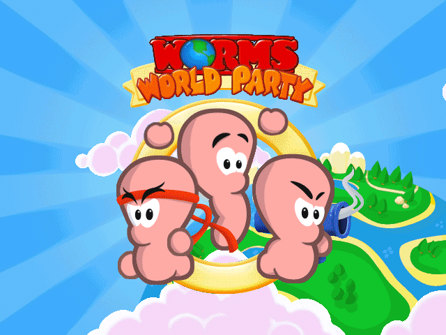 Worms World Party's title screen