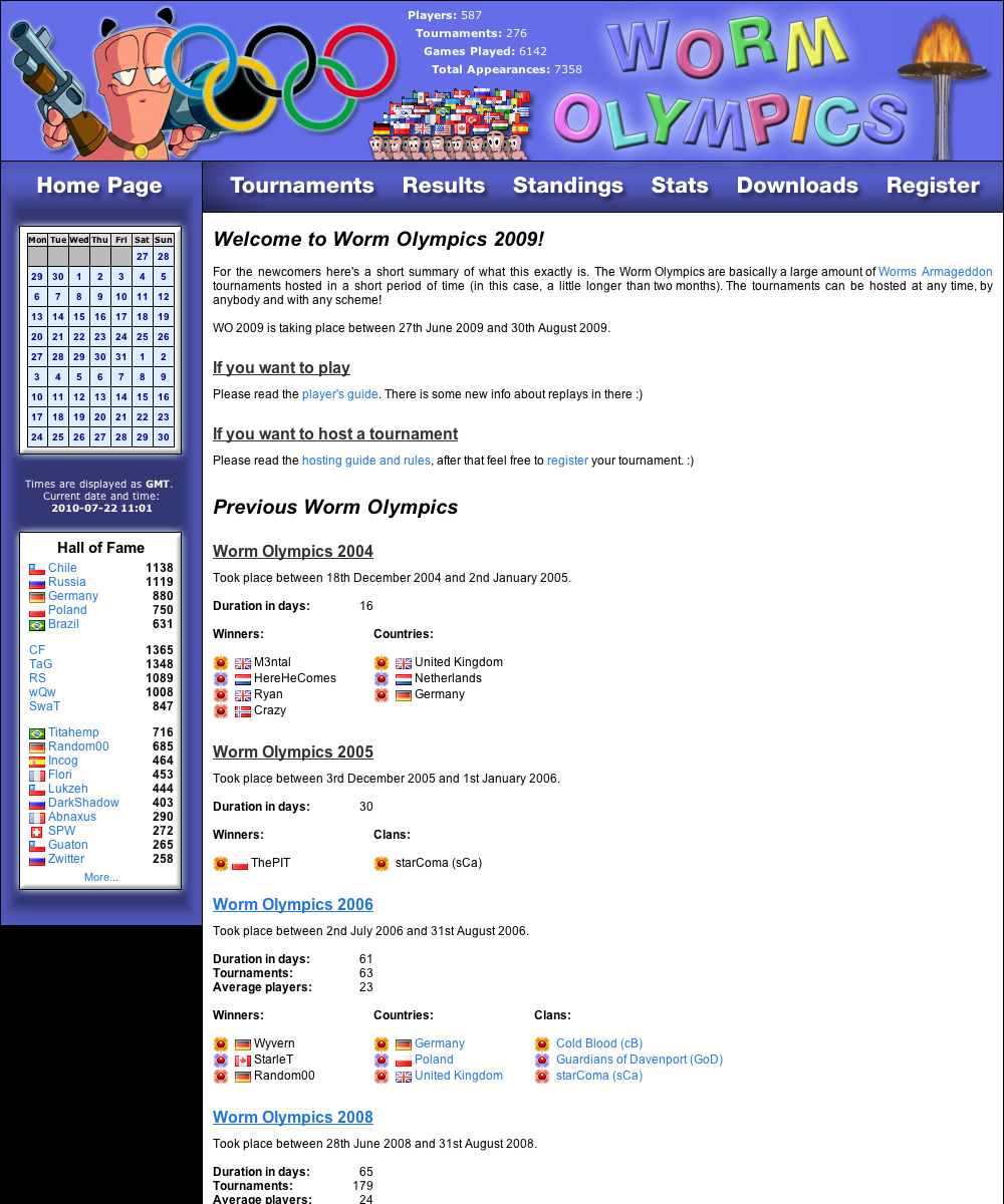 Worms Olympics 2009 screenshot