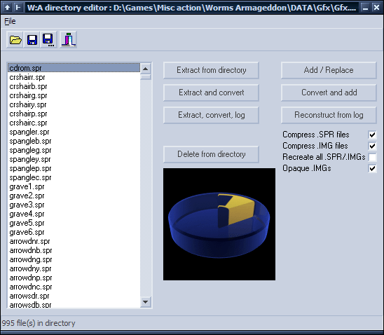W:A Directory Editor screenshot
