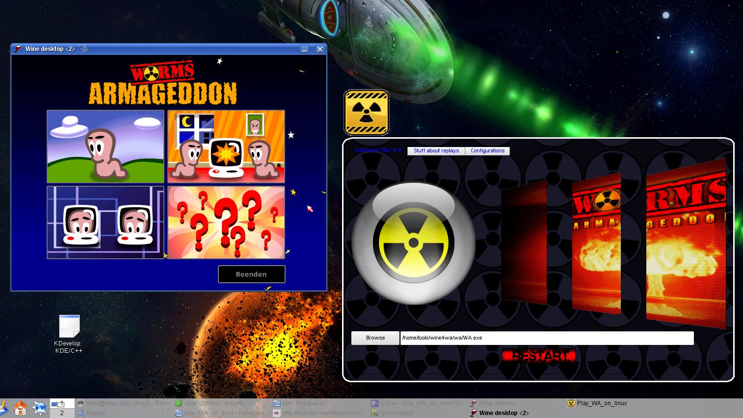 Play Worms Armageddon on Linux screenshot